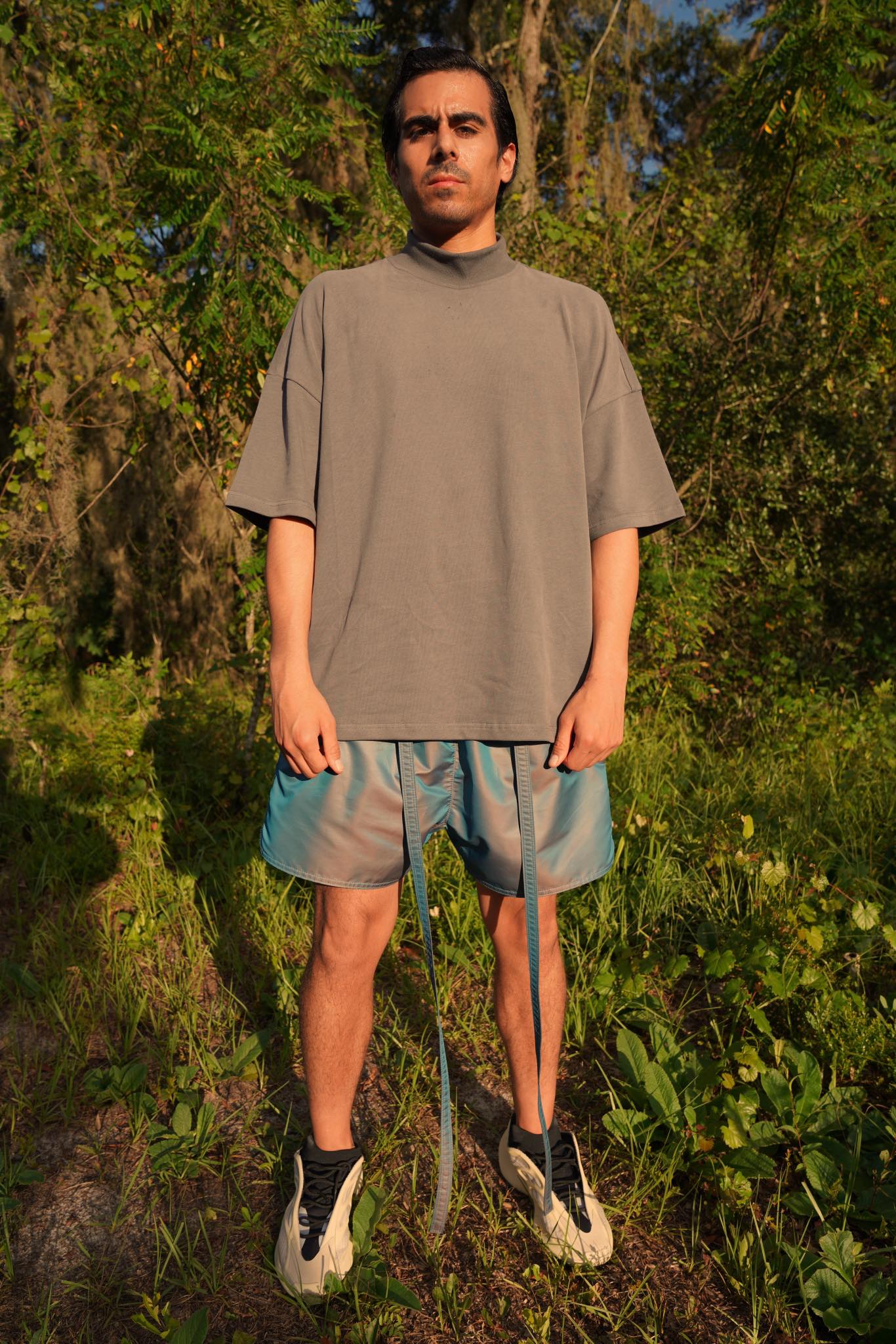 Mock Neck Tee